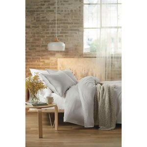 NWT Nordstrom Percale Duvet Cover & Sham Bedding Set in White - Queen Set